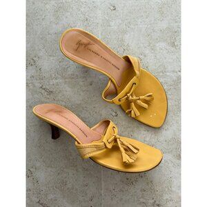 Giuseppe Zanotti Womens Yellow Heels Sz 37.5